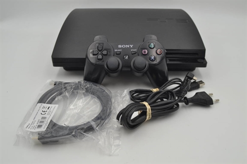 Playstation 3 - Sort Slim 320 GB HDD - Konsol - SNR 02-27459623-1417239-CECH-3004B (B Grade) (Genbrug)